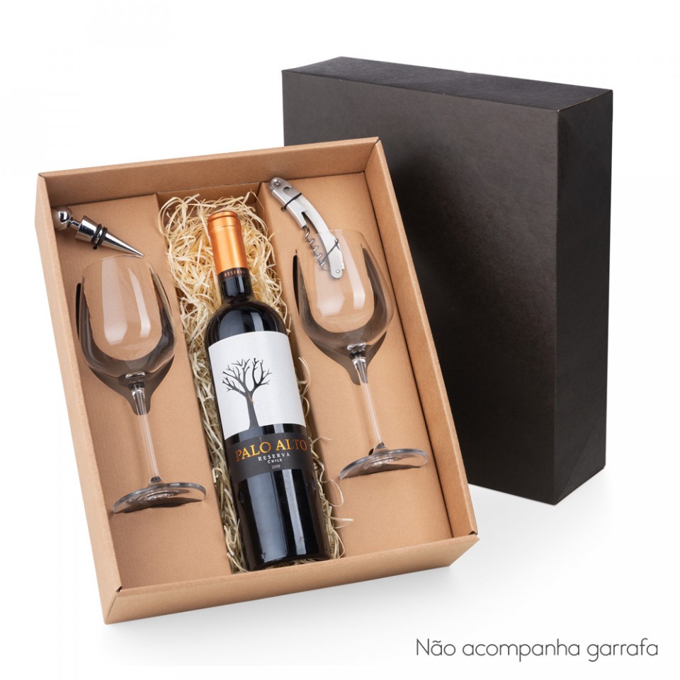 KIT PARA VINHO XADREZ 4PC  Kit para vinho, Presentes, Acessórios